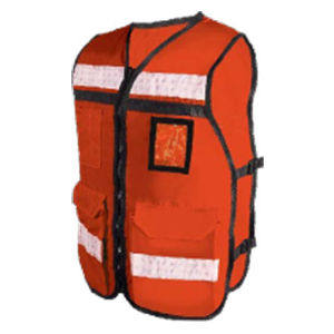 Chaleco de rescatista abierto