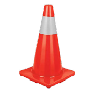 Cono de seguridad naranja