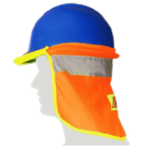Cubrenucas para casco con reflejante