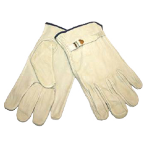 Guantes de piel de vacuno con hebilla