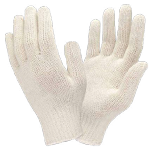 Guantes tejido de algodón natural