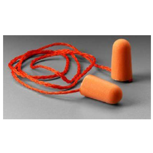 Tapón auditivo de espuma expandible con cordón