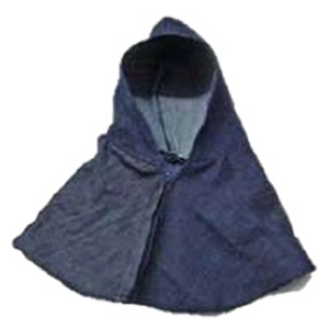 Capucha de mezclilla y algodón